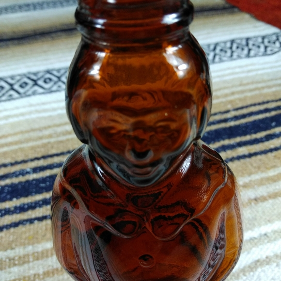 GLASS SYRUP BOTTLE WITH LID VINTAGE - Picture 16 of 16
